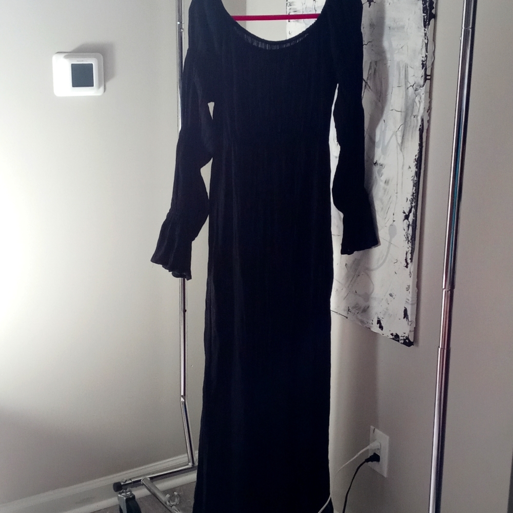 Black gauze dress beautiful